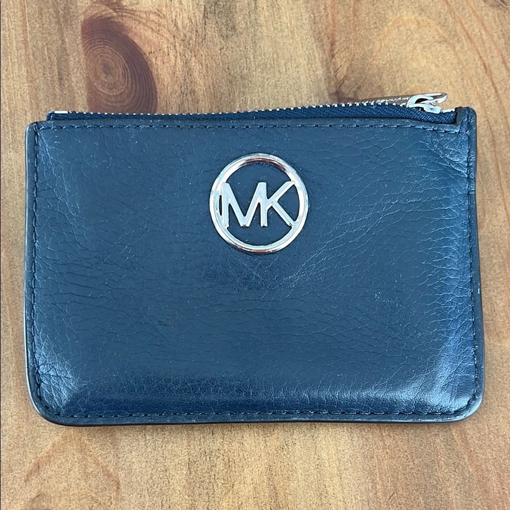 Michael Kors Dark Blue Leather Card Holder